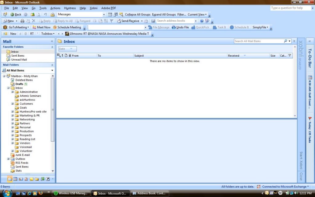 Tom innboks, også kalt Inbox Zero