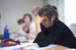 Stresset på skolen