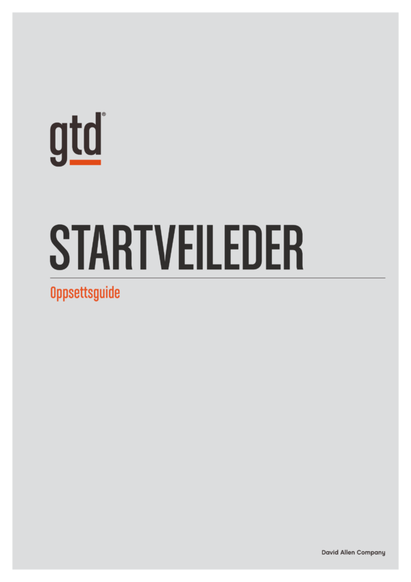 GTD startveileder PDF
